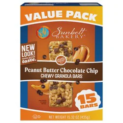 Sunbelt Bakery Chewy Granola Bars, Sunbelt Bakery Value Pack Peanut Butter Chocolate Chip