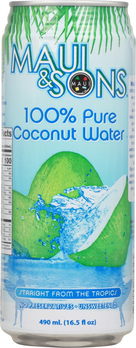 slide 2 of 9, Maui & Sons 100% Pure Coconut Water Isotonic Sports Drink - 16.5 oz, 16.5 oz