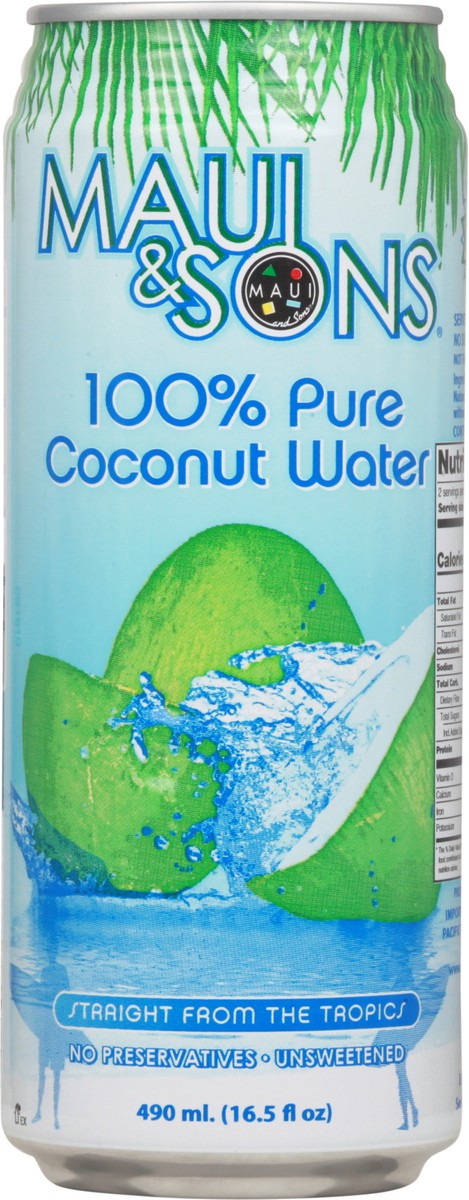 slide 5 of 9, Maui & Sons 100% Pure Coconut Water Isotonic Sports Drink - 16.5 oz, 16.5 oz