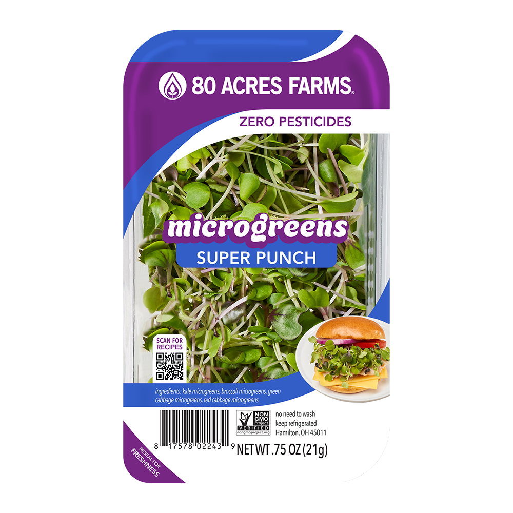 slide 1 of 1, 80 Acres Farms® Super Punch Microgreens, 0.75 oz