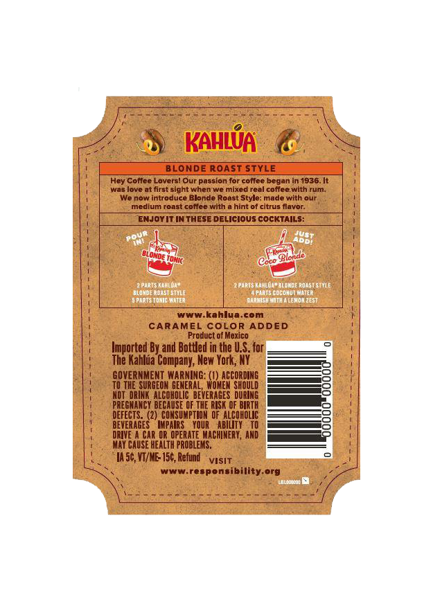 slide 2 of 10, Kahlua Blonde Roast Style Rum & Coffee Liqueur 750 ml, 750 ml