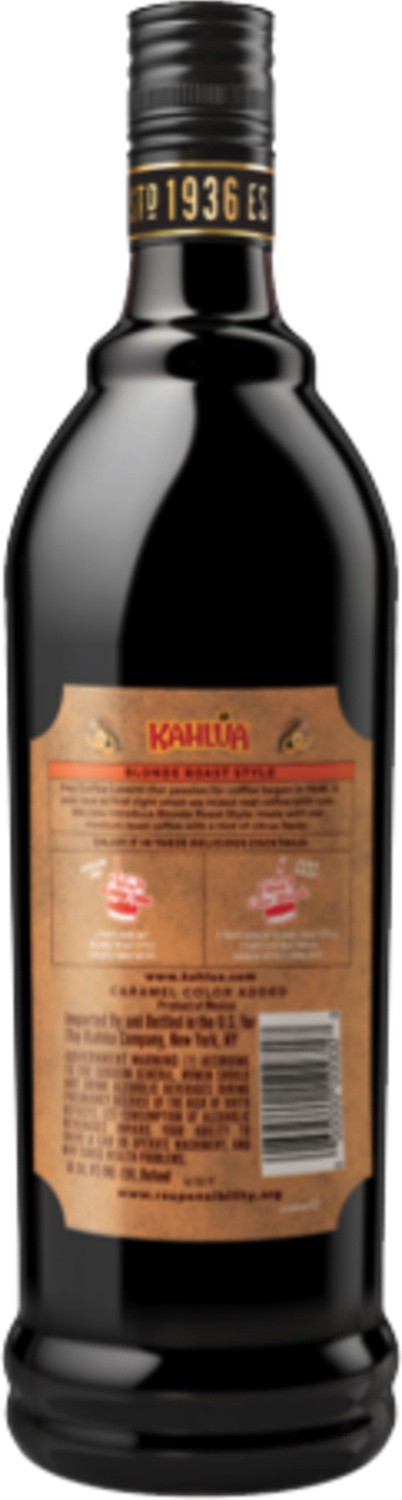 slide 6 of 10, Kahlua Blonde Roast Style Rum & Coffee Liqueur 750 ml, 750 ml