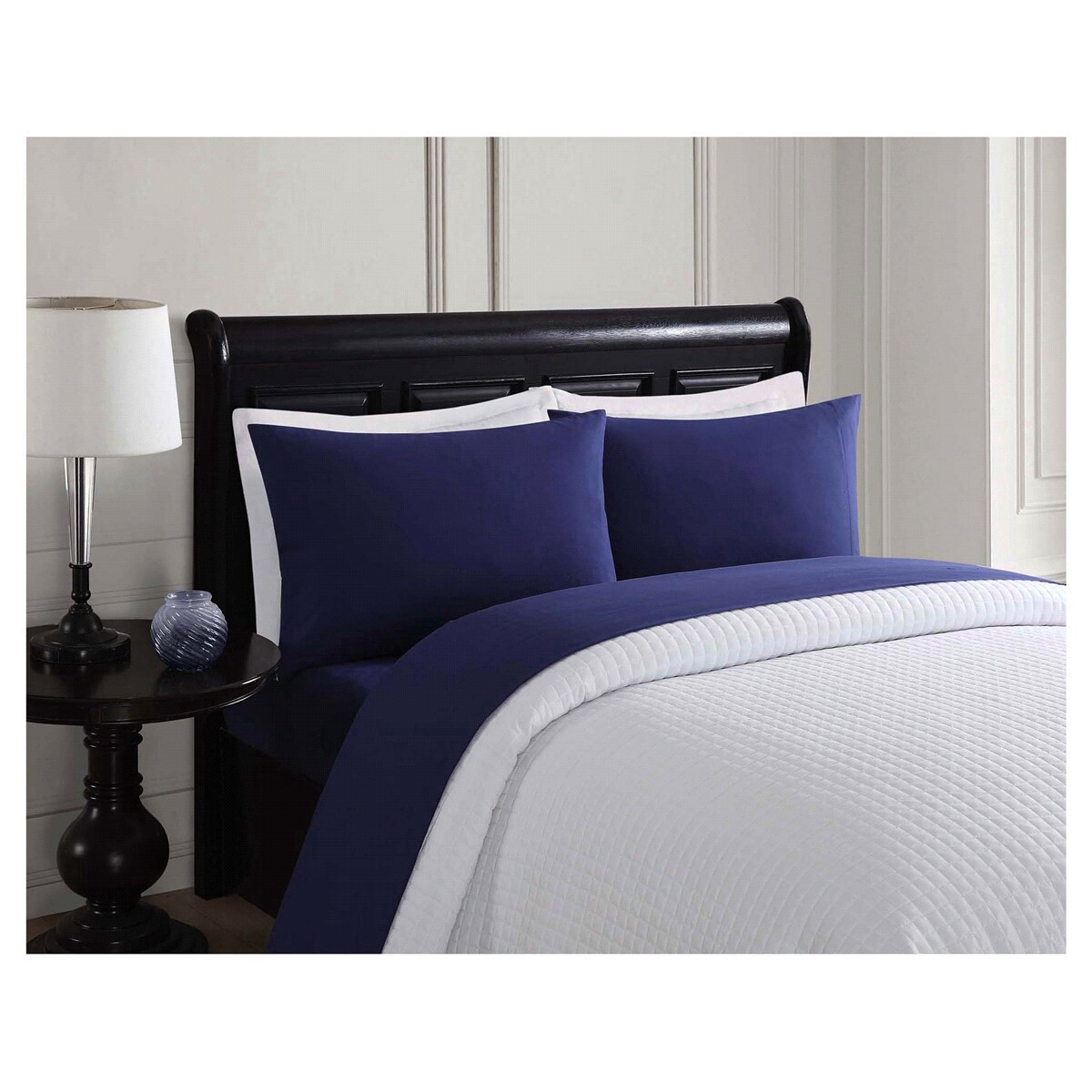 slide 1 of 2, London Fog Medieval Blue Twin Sheet Set, Twin Size