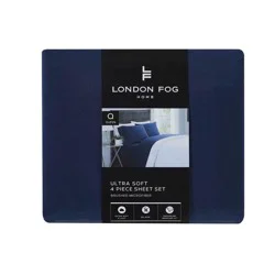 London Fog Medieval Blue Twin Sheet Set