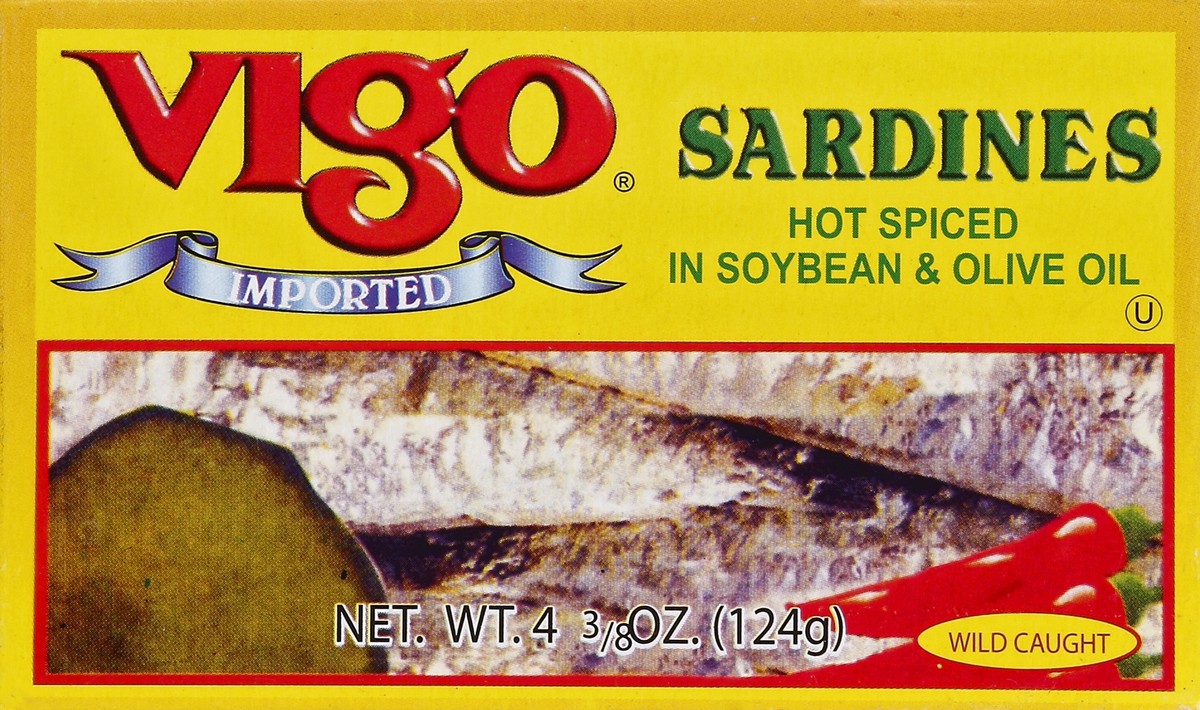 slide 3 of 5, Vigo Sardines 4.375 oz, 4.37 oz