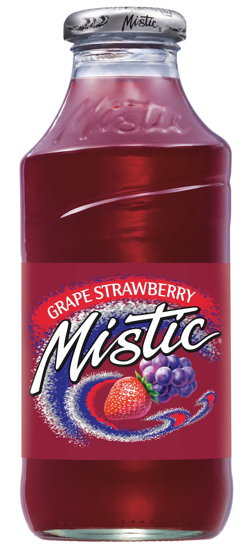 slide 1 of 4, Mistic Juice Drink, Grape Strawberry - 16 fl oz, 16 fl oz