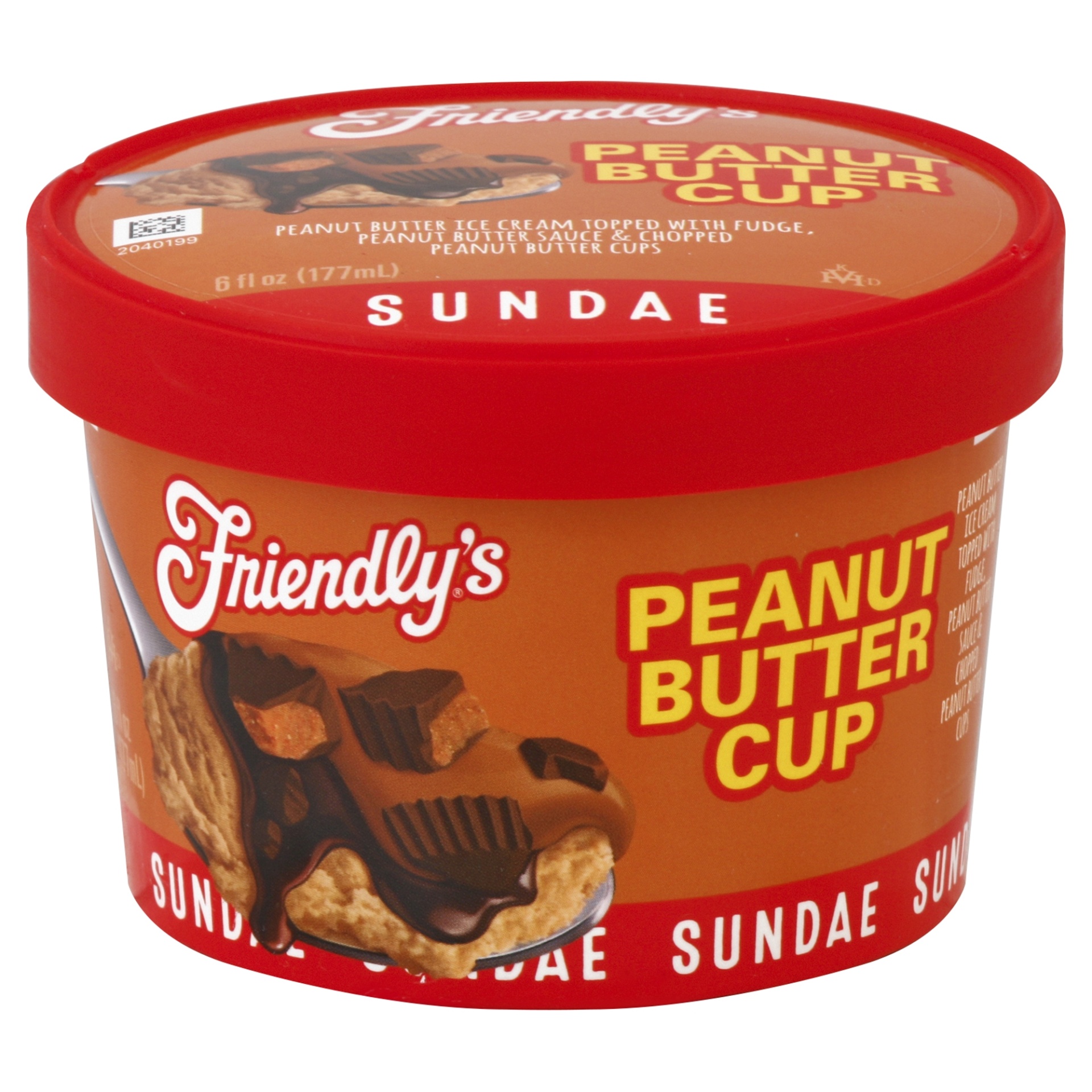 slide 1 of 1, Friendly's Reese's Peanut Butter Cup Ice Cream, 6 fl oz