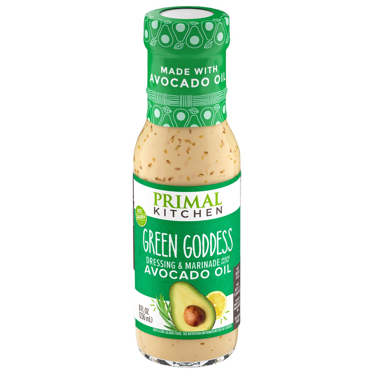 slide 1 of 9, Primal Kitchen Green Goddess Dressing & Marinade 8 fl oz, 8 oz