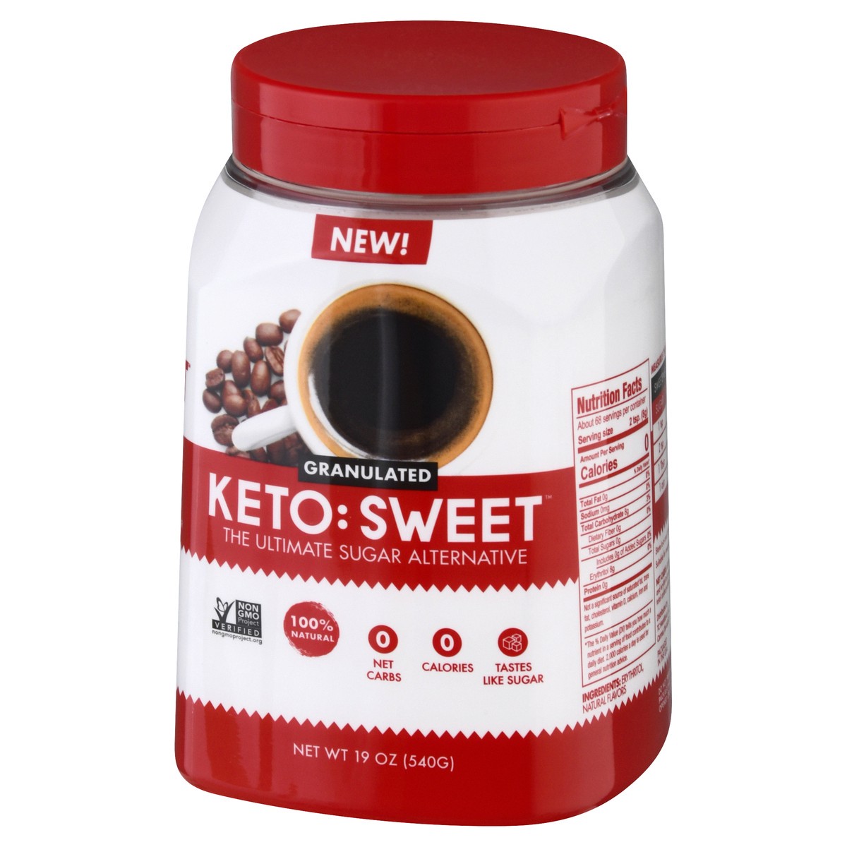 slide 10 of 13, Keto Sweet Granulated Sugar Alternative 19 oz, 19 oz