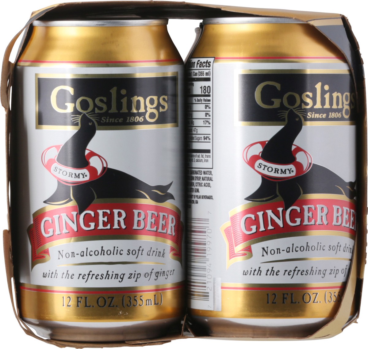 slide 6 of 9, Gosling's Stormy Ginger Beer - 6 ct, 6 ct; 12 oz