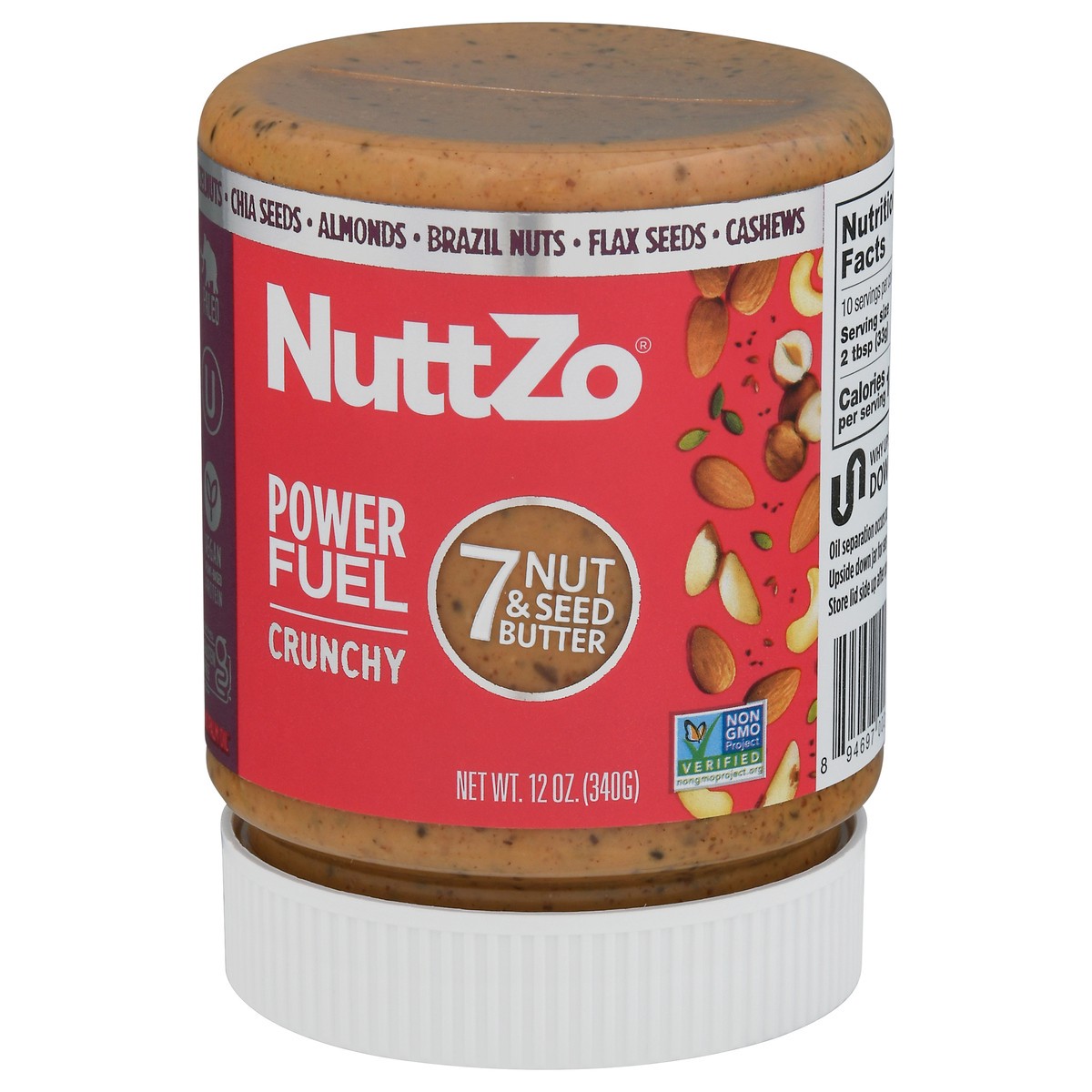 slide 3 of 14, Nuttzo Power Fuel Crunchy, 12 oz
