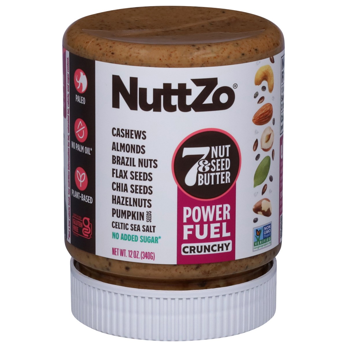 slide 1 of 14, Nuttzo Power Fuel Crunchy, 12 oz