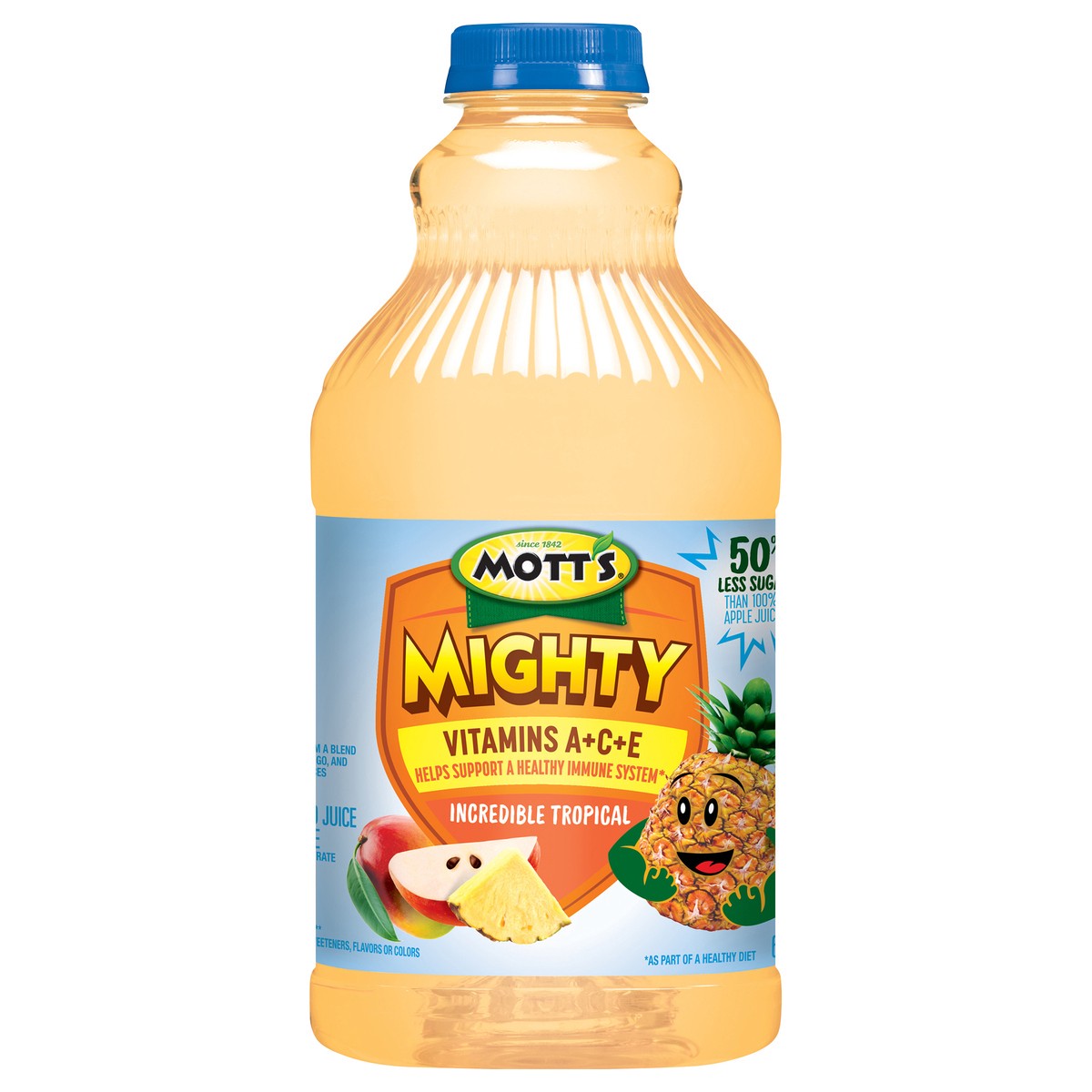 slide 1 of 22, Mott's Mighty Incredible Tropical Juice Drink Bottle - 64 fl oz, 64 fl oz