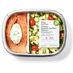 Publix Cheesy Spinach-Stuffed Salmon, Meal for One