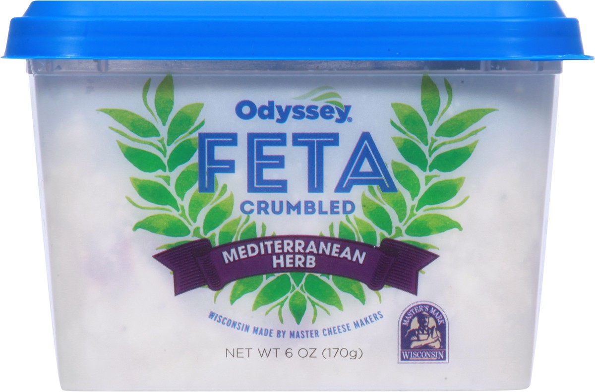 slide 7 of 9, Odyssey Crumbled Mediterranean Herb Feta 6 oz, 6 oz