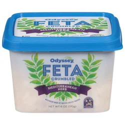 Odyssey Crumbled Mediterranean Herb Feta 6 oz