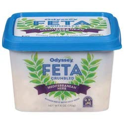 Odyssey Crumbled Mediterranean Herb Feta 6 oz