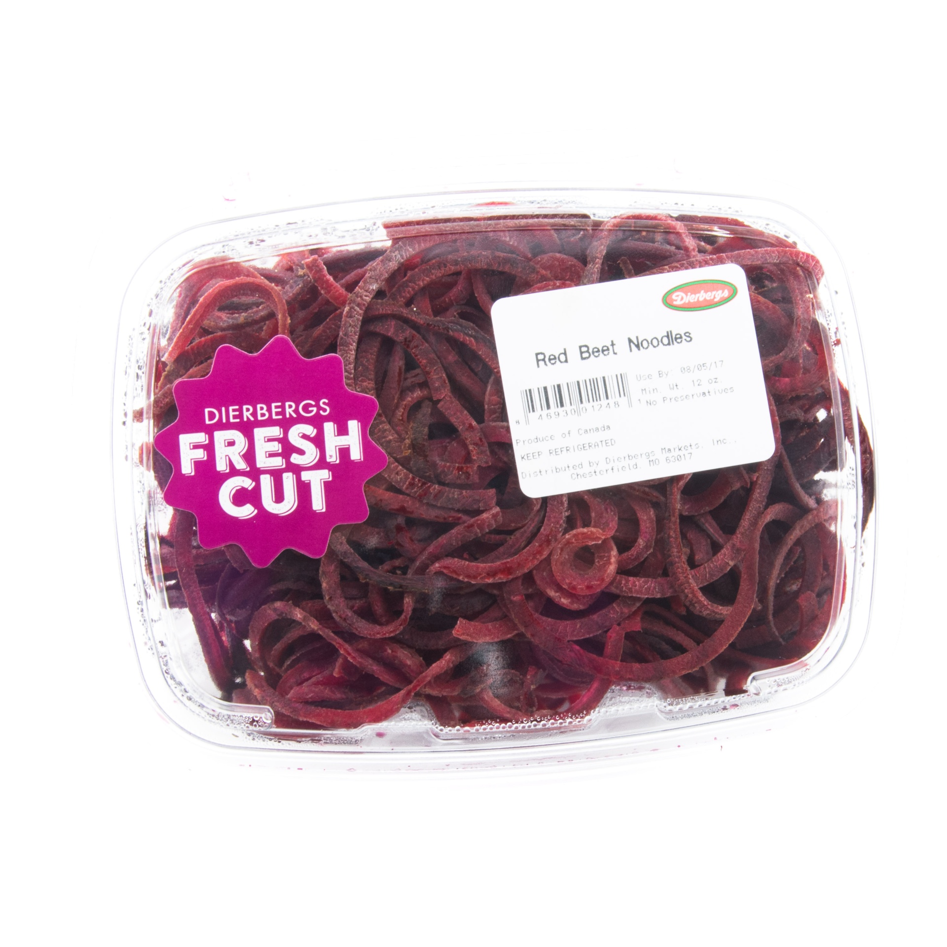 slide 1 of 1, Dierbergs Fresh Cut Red Beet Noodles, 12 oz