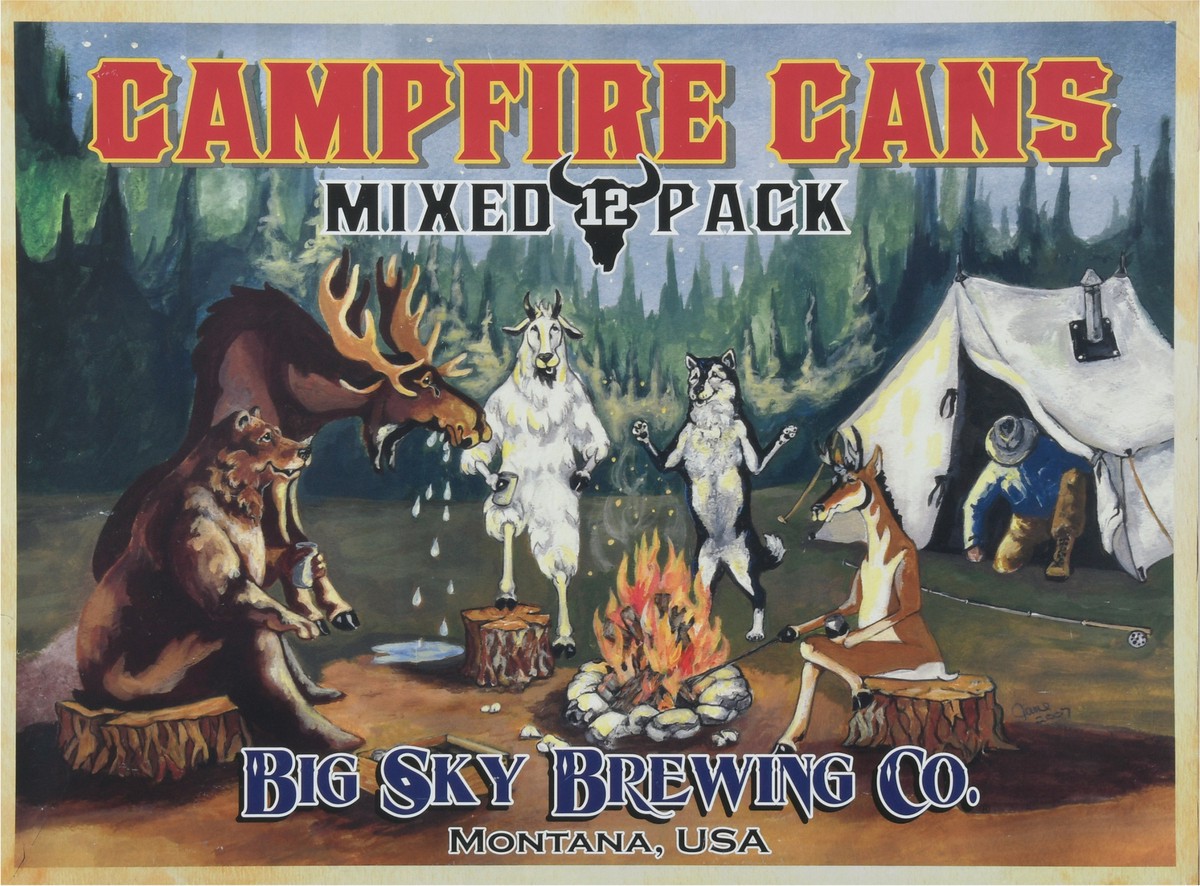 slide 9 of 10, Big Sky Brewing Campfire Beer, Variety Pack, 12 ct; 12 oz