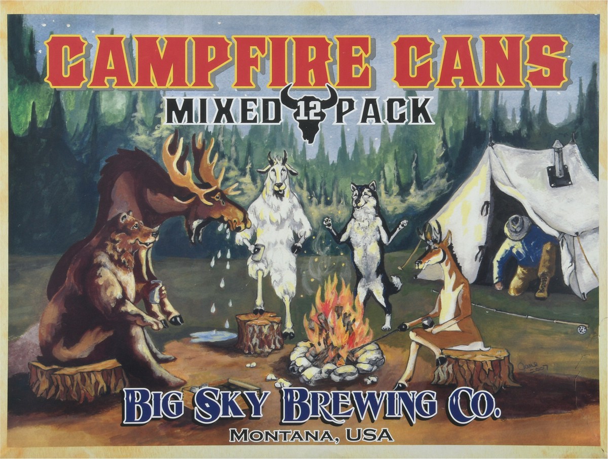 slide 7 of 10, Big Sky Brewing Campfire Beer, Variety Pack, 12 ct; 12 oz