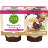 slide 1 of 1, Simple Truth Almondmilk Pudding Chocolate Vanilla Swirl, 4 ct; 3.75 oz