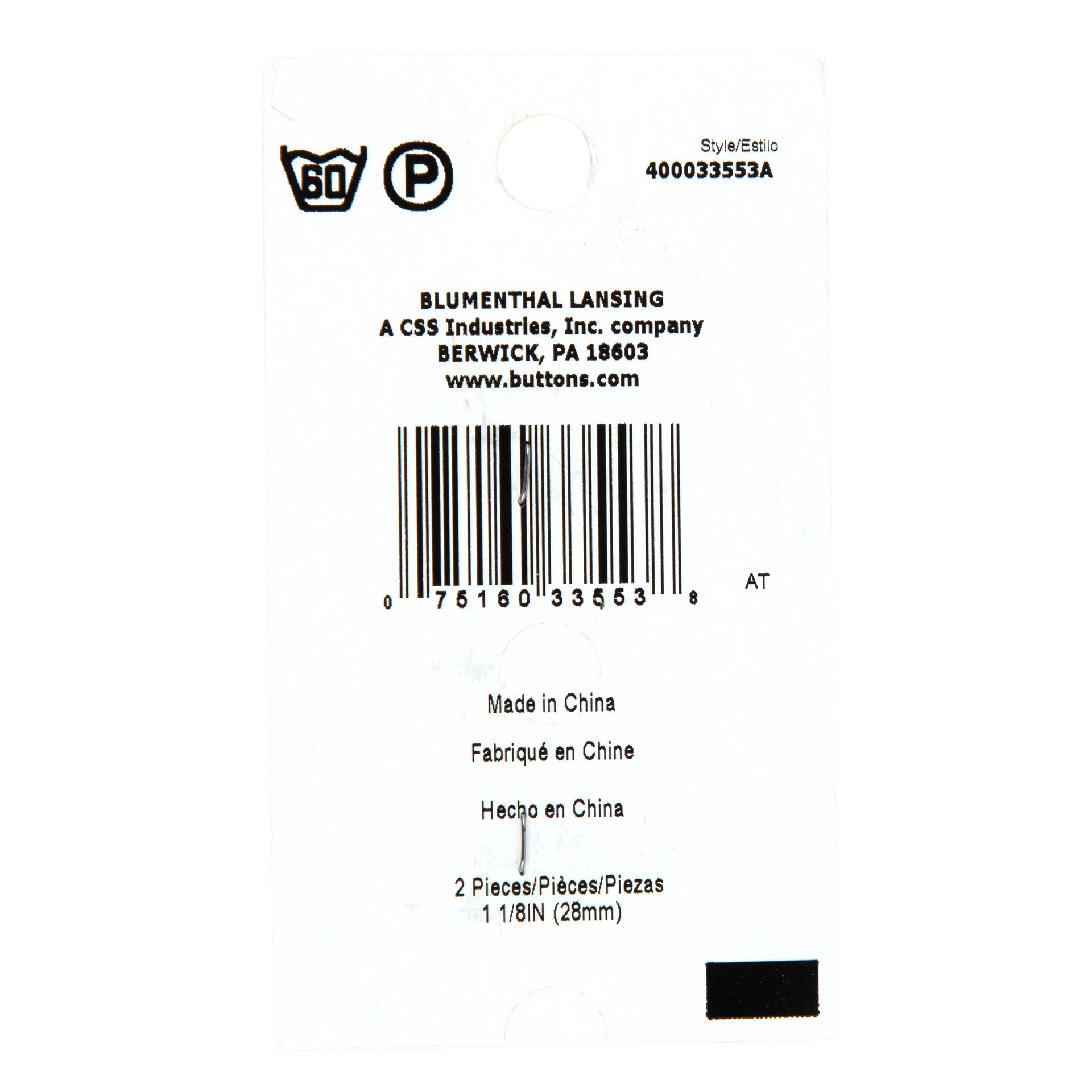 slide 3 of 3, Blumenthal Lansing Spectrum Warm 1 1/8" Yellow 2-Hole Buttons, 2ct., 2 ct