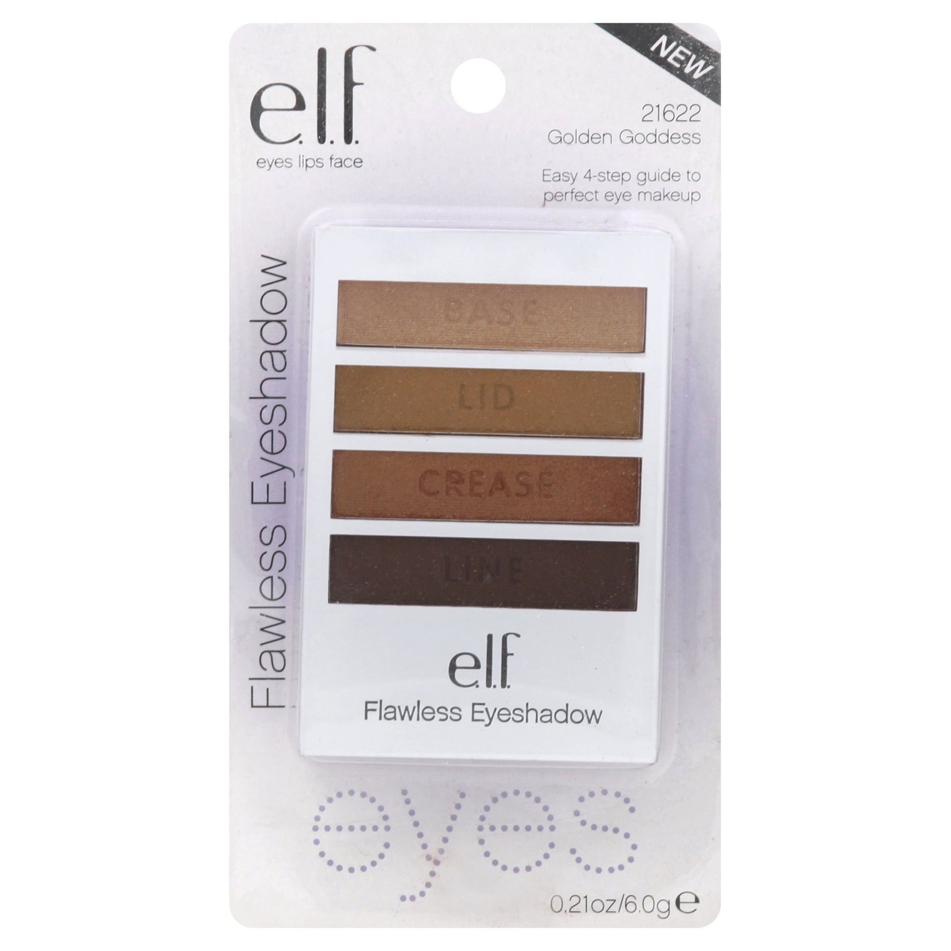 slide 1 of 3, e.l.f. Flawless Eye Shadow Golden Goddess, 14 oz