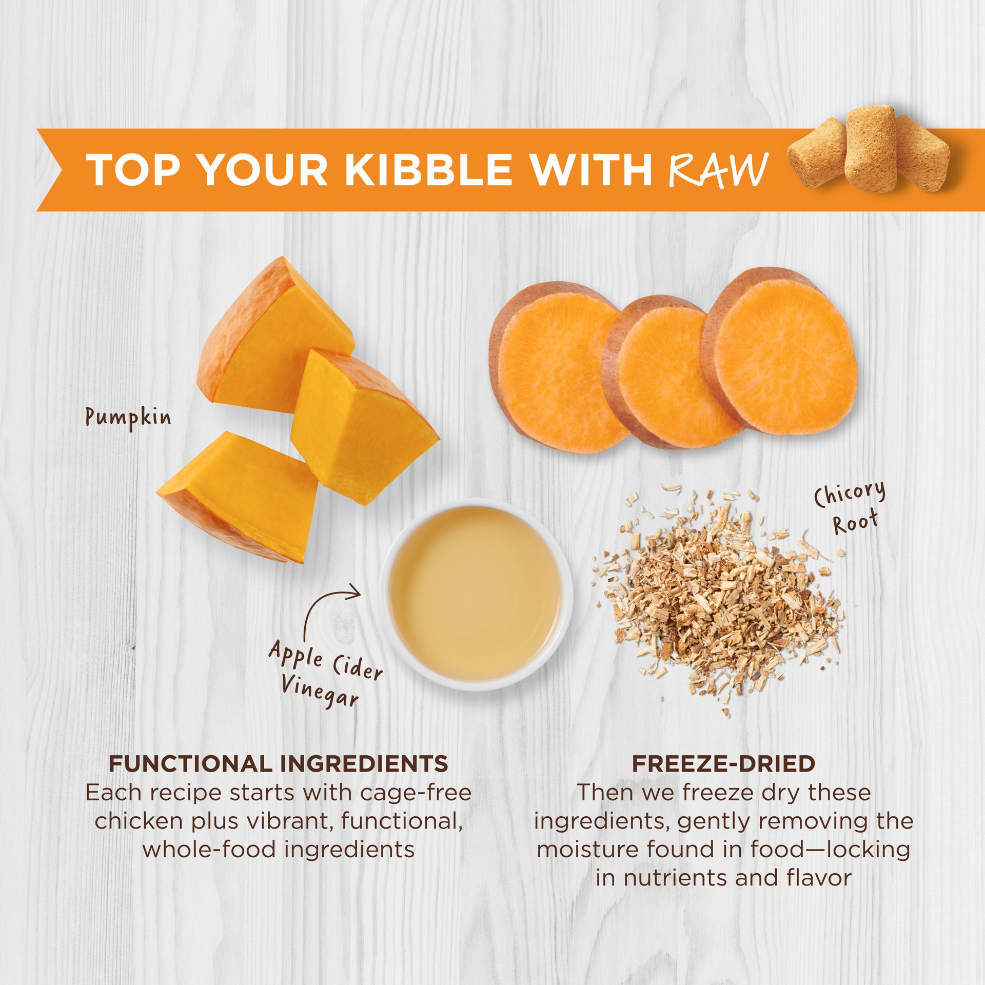 slide 7 of 9, Instinct Raw Boost Mixers Digestive Health Freeze-Dried Cat Food Topper, 0.75 oz. Bag, 0.05 lb