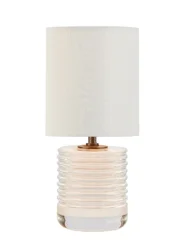 ROOM & RETREAT RR Ribbed Glass Accent Lamp