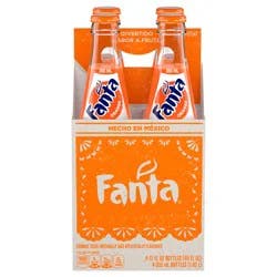 Fanta Orange Mexico Glass Bottles\, 355 mL\, 4 Pack