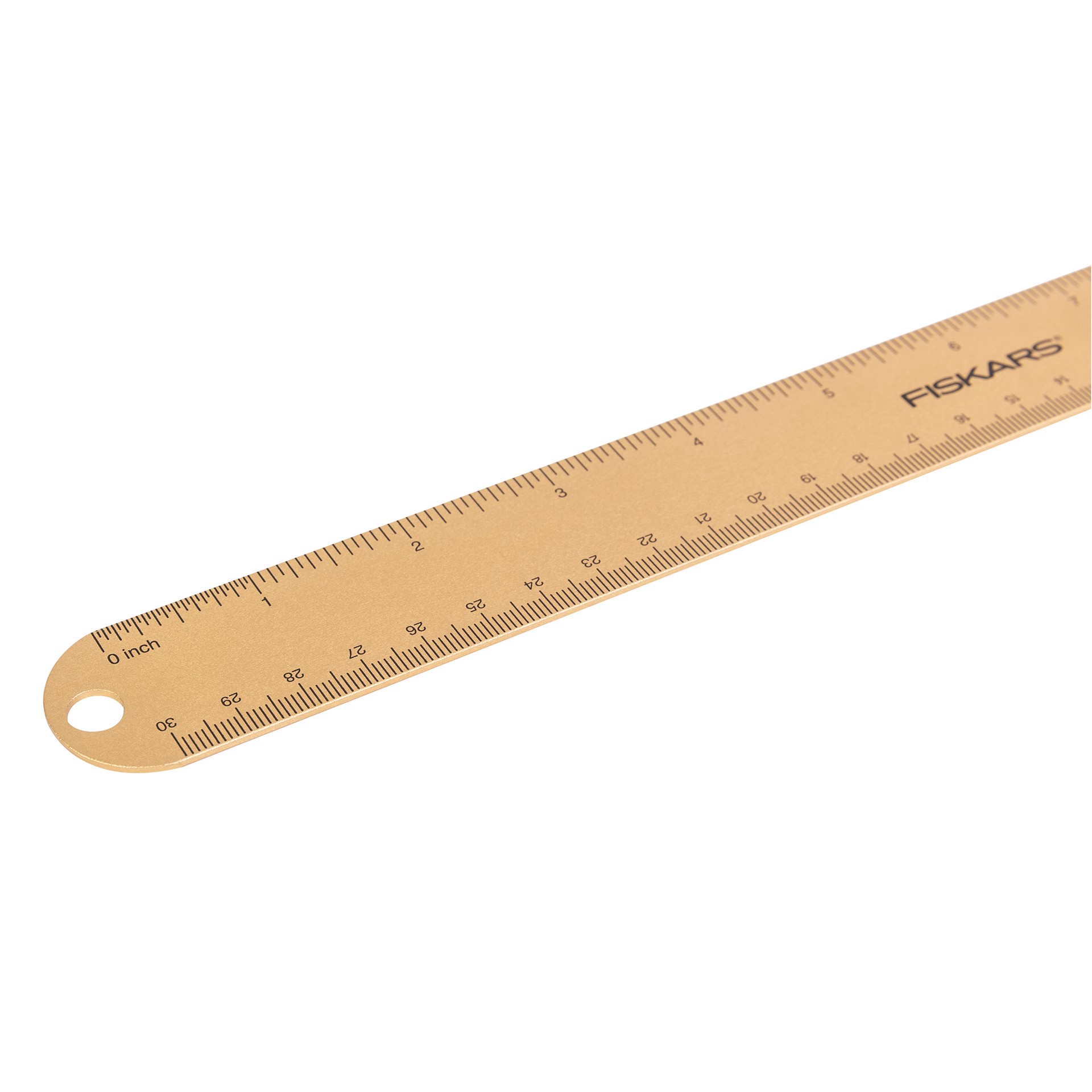slide 2 of 3, Fiskars 12" Rose Gold Metal Ruler, 12 in