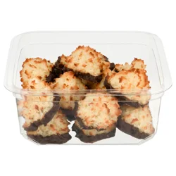 Bakery Chocolate Dipped Macaroons Cookies