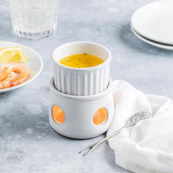 slide 1 of 1, Mud Pie Butter Warming Stand And Pick, 3 Piece Set, 1 ct