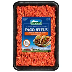 Farmland Taco Style Seasoned Ground Pork 1 lb