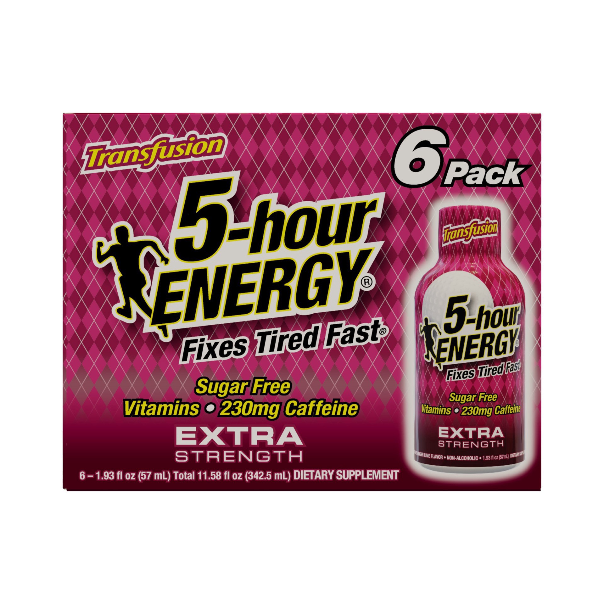 slide 1 of 1, 5-hour ENERGY Extra Strength - Transfusion, 6 ct
