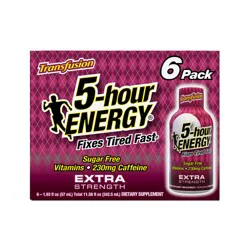 5-hour ENERGY, Extra Strength, Transfusion, 6 Pack, 1.93 oz.