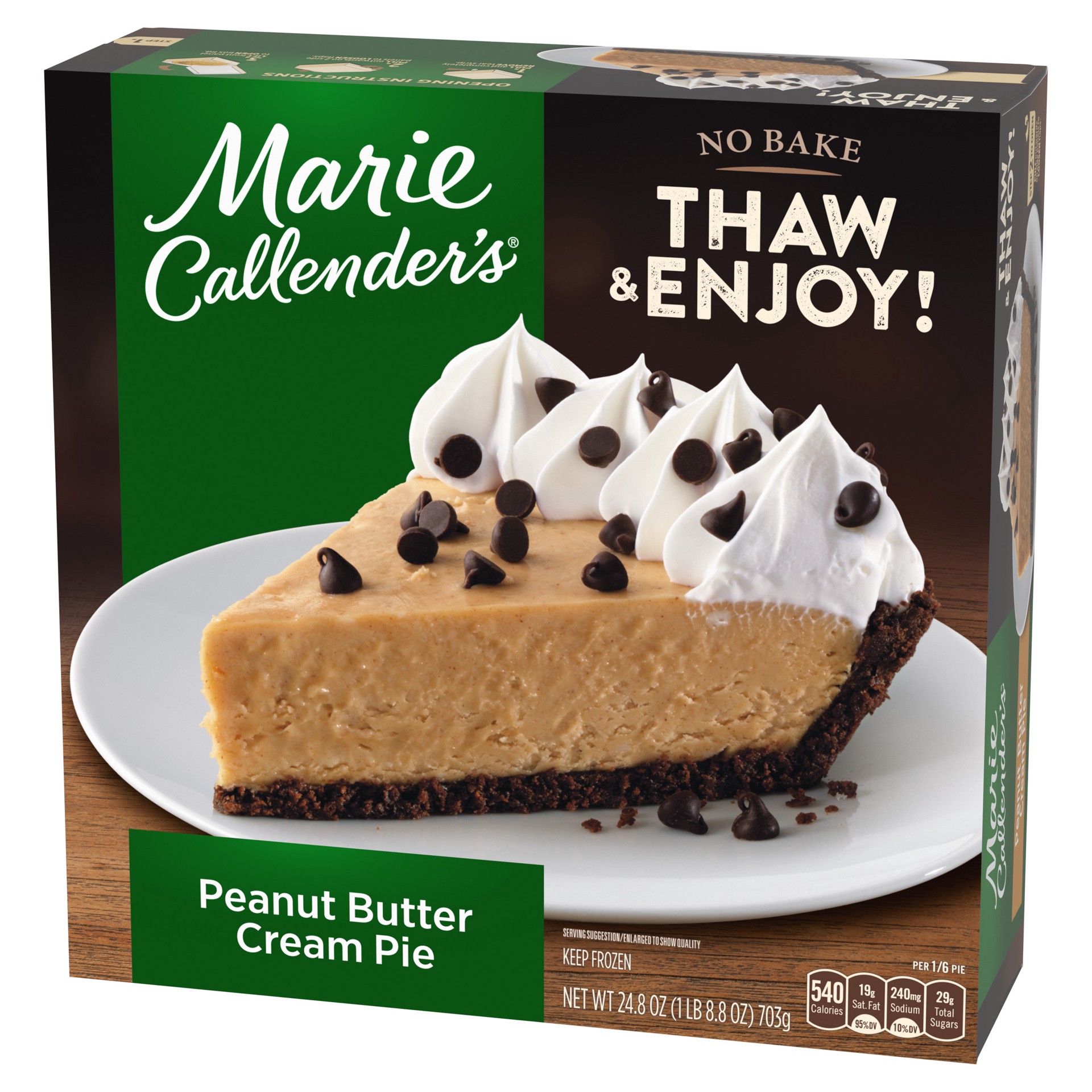 slide 5 of 5, Marie Callender's Peanut Butter Cream Pie 24.8 oz, 24.8 oz