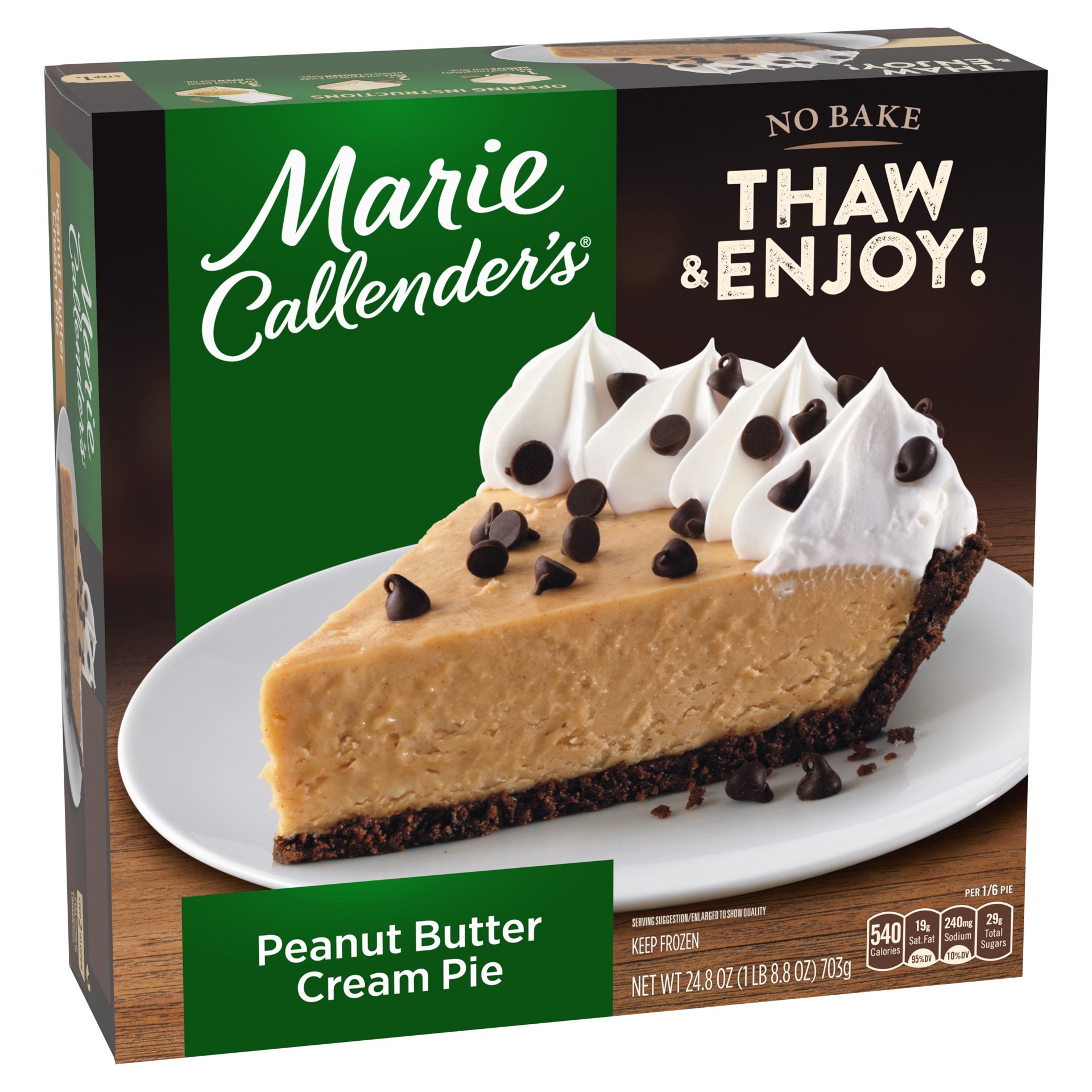 slide 2 of 5, Marie Callender's Peanut Butter Cream Pie 24.8 oz, 24.8 oz