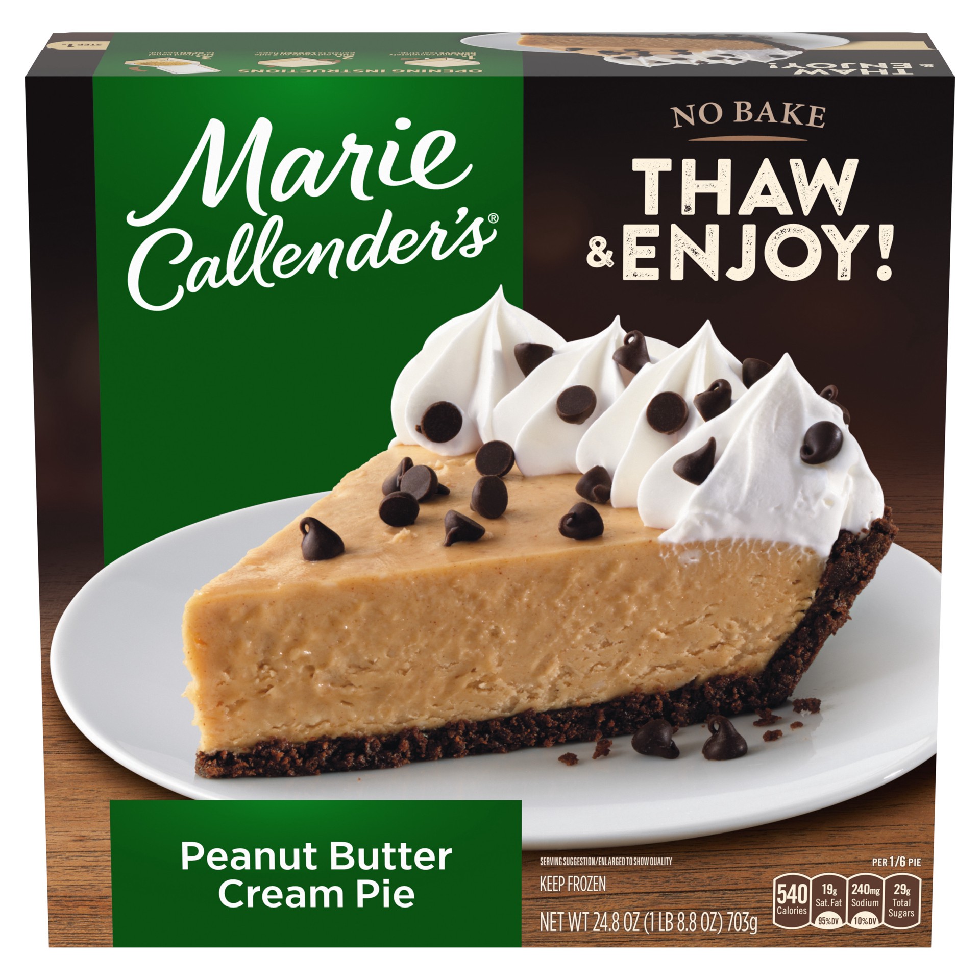 slide 1 of 5, Marie Callender's Peanut Butter Cream Pie 24.8 oz, 24.8 oz