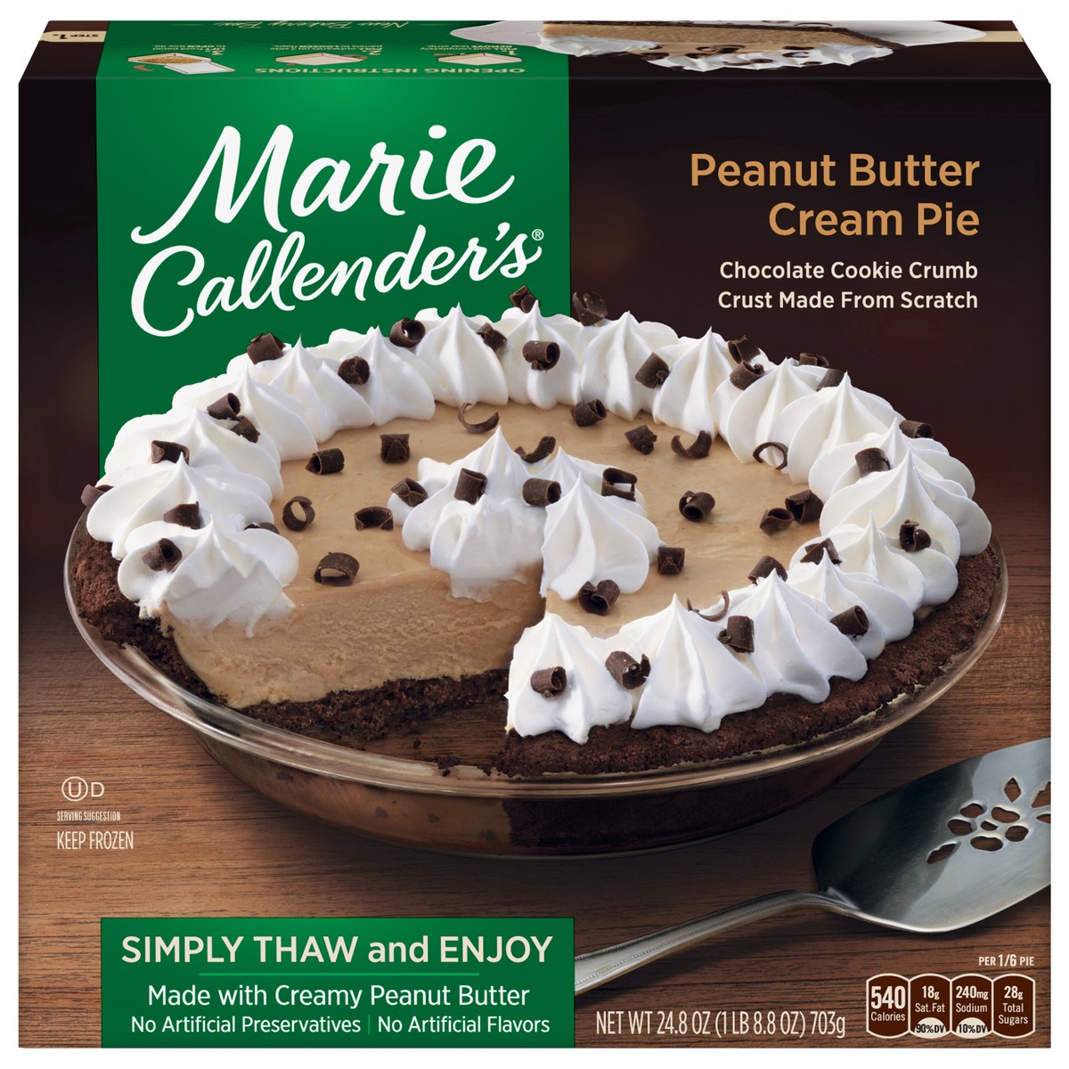 slide 1 of 5, Marie Callender's Peanut Butter Cream Pie 24.8 oz, 24.8 oz