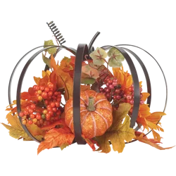 12" Wire Pumpkin Decor