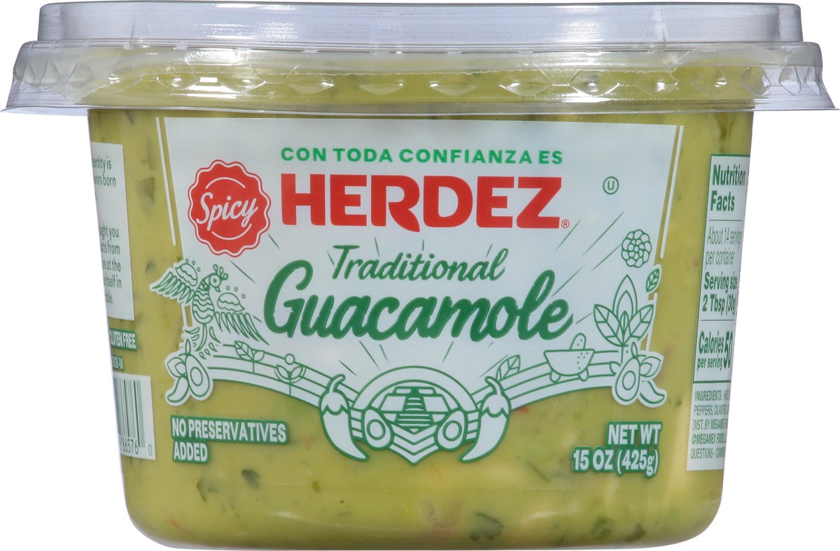 slide 7 of 13, Herdez Traditional Spicy Guacamole 15 oz, 15 oz