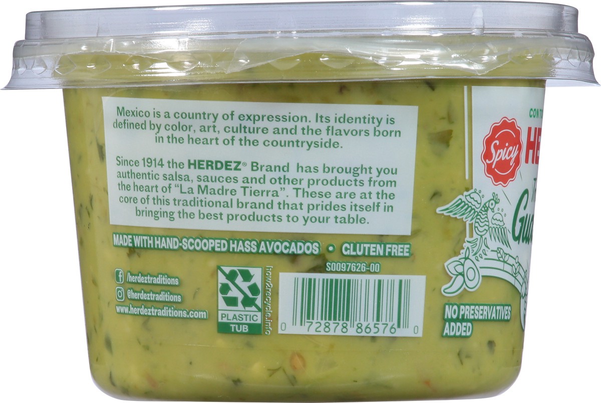 slide 13 of 13, Herdez Traditional Spicy Guacamole 15 oz, 15 oz