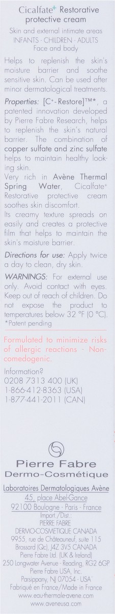 slide 9 of 13, 3700, AVENE Cicalfate+ Restorative Protective Cream, 1.30 fl oz