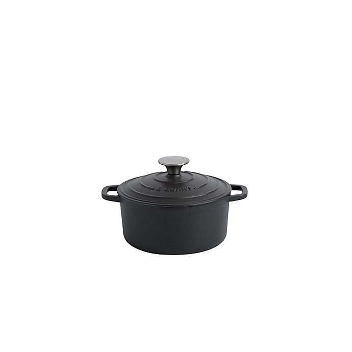 slide 1 of 2, Artisanal Kitchen Supply Enameled Cast Iron Dutch Oven - Matte Graphite, 2 qt