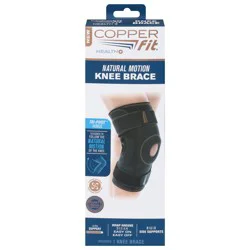 Copper Fit Health+ Unisex Natural Motion Knee Brace One Size 1 ea