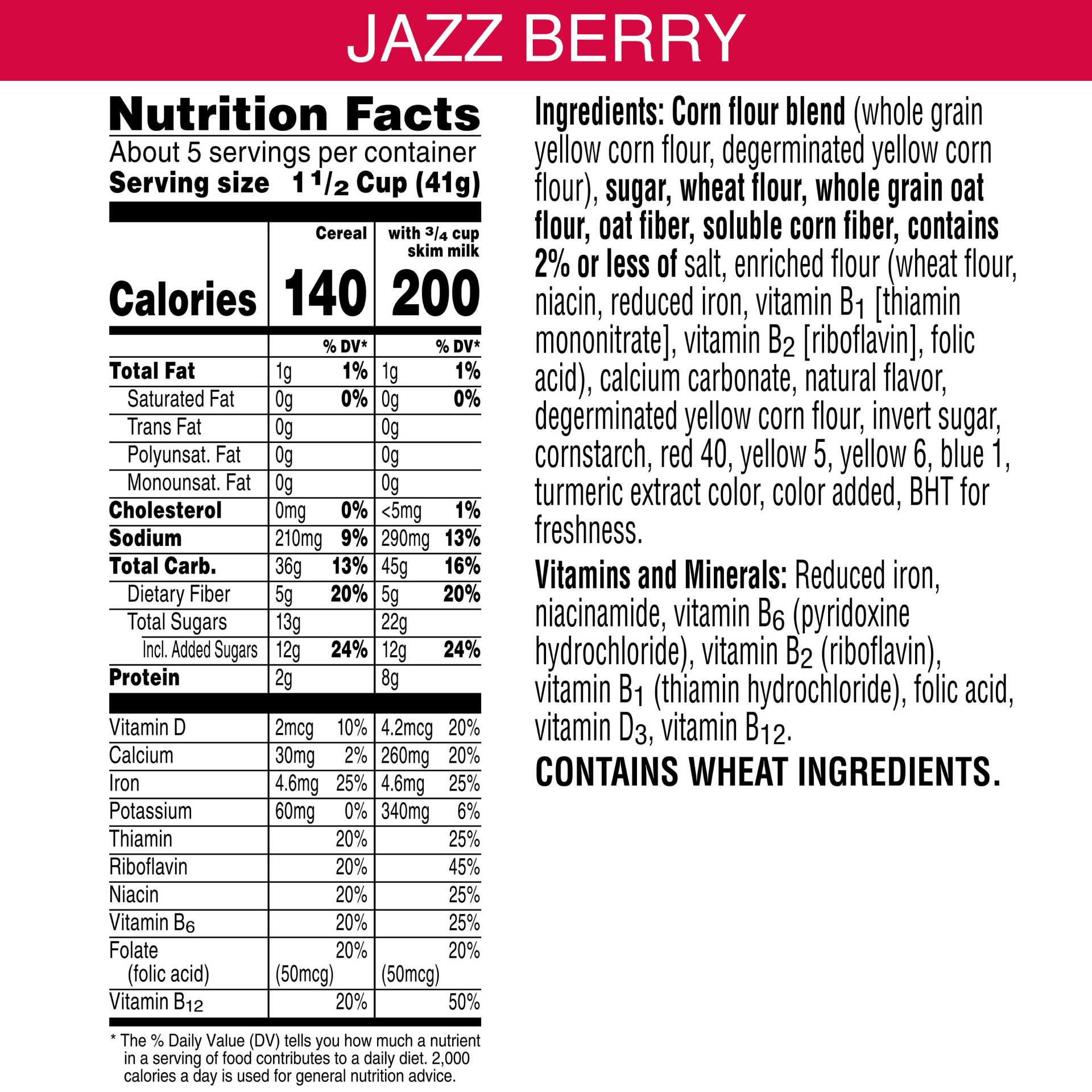 slide 3 of 4, Kellogg's Crayola Breakfast Cereal, 8 Vitamins and Minerals, Jazzberry, 7.2 oz