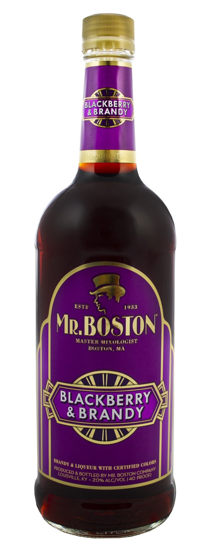 slide 1 of 2, Mr. Boston Blackberry Brandy 1l 40 Proof, 1 liter