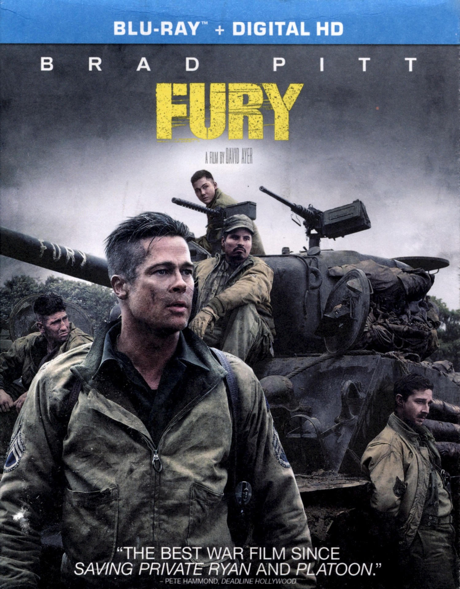 slide 1 of 1, Fury (Blu-ray + Digital), 1 ct