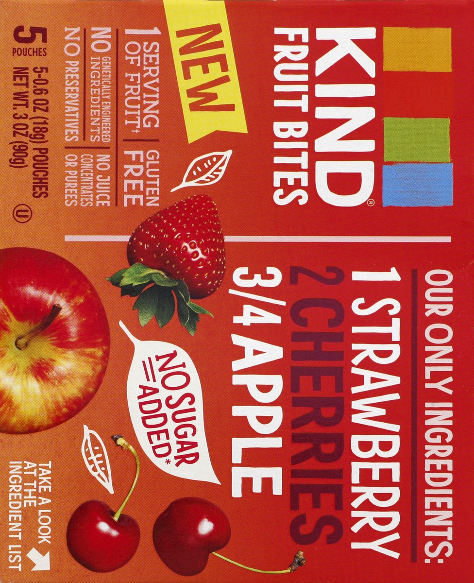 slide 5 of 5, KIND Strawberry Cherries Apple Fruit Bites, 5 ct; 0.6 oz